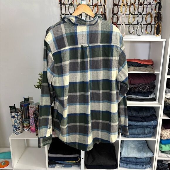 ORVIS Men's Plaid Shirt Jacket - Green, Blue, Gray shacket size XL - Picture 6 of 6